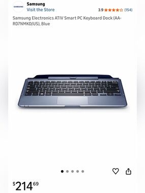 Samsung blue keyboard dock with integrated trackpad